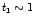 $t_1 \sim 1$