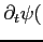 $\displaystyle \partial_t \psi($