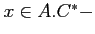 $x\in
A.C^{\ast }-$