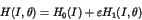 \begin{displaymath}
H(I,\theta) = H_0(I) + \varepsilon H_1 (I,\theta)
\end{displaymath}