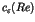 $c_{\varepsilon}(Re)$