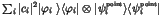 $\sum_i\vert c_i\vert^2 \vert\varphi_i\ \rangle\langle \varphi_i\vert \otimes
\v...
...\mbox{\rm\tiny {point}}}_i \rangle\langle \psi^{\mbox{\rm\tiny {point}}}_i\vert$