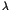 $\lambda$